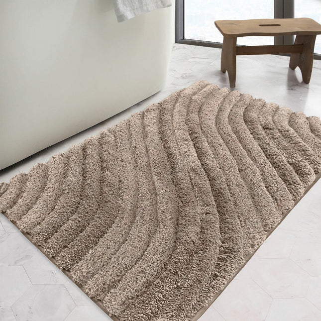 Safdie Tufted Wave Bath Mat In 3 Colours, 56 x 91 cm – view 2