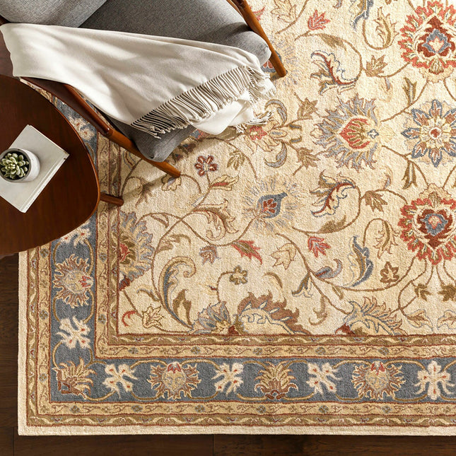 Livabliss Caeser Cream Wool Rug, in 3 Sizes – view 2