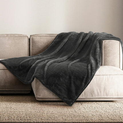 Mon Chateau Faux Fur Throw in 4 Colours, 152 x 177 cm – view 4