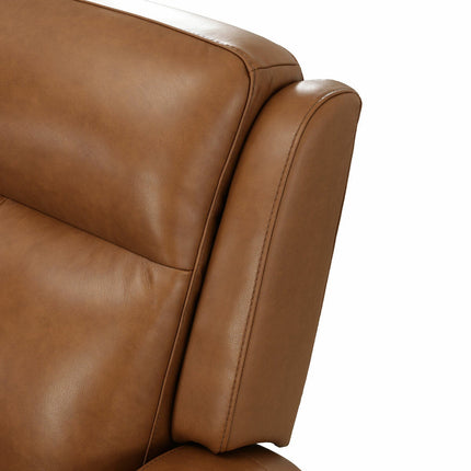 Simon Li Wren Brown Leather 3 Seater Sofa with Power Recliner & Power Headrest – view 5