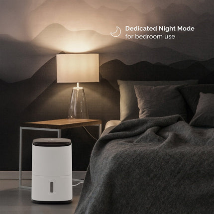 MeacoDry Arete One 12L Dehumidifier & Air Purifier in Warm Pebble – view 8