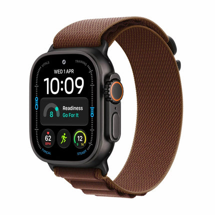 Apple Watch Ultra 4 GPS + Cellular, 49mm Titanium Case with Burgundy Alpine Loop