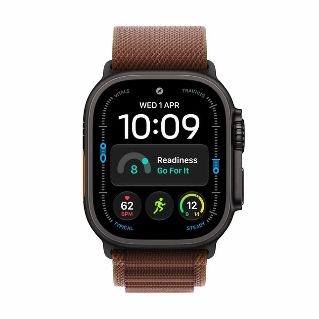 Apple Watch Ultra 4 GPS + Cellular, 49mm Titanium Case with Burgundy Alpine Loop