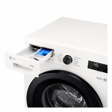 LG Series 2, W4X1095NWK 9/5kg Washer Dryer, E Rated in White – view 3