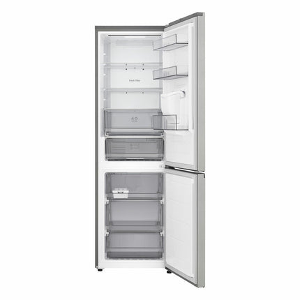 LG Fit & Max, GBFSJ10DPY Fridge Freezer, D Rated in Silver – view 2