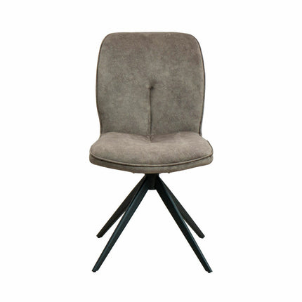 Albania Ceramic Extending Dining Table + 6 Grey Chairs, Seats 6-8 – view 6
