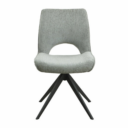 Jordan Ceramic Extending Dining Table + 6 Grey Chairs, Seats 6-8 – view 6