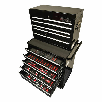 Hilka 186 Piece EVA Kit in HD Pro+ 15-Drawer Chest and Trolley