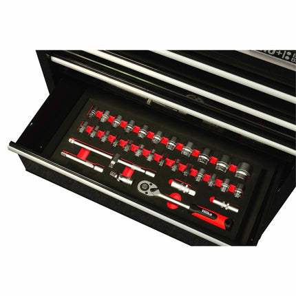 Hilka 186 Piece EVA Kit in HD Pro+ 15-Drawer Chest and Trolley – view 7
