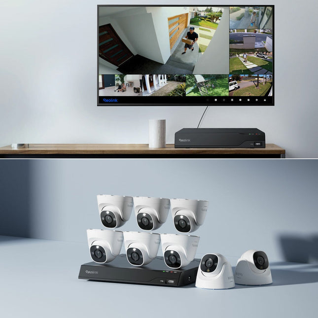 Reolink 12MP (4K+) UHD NVR PoE 16 x Channel / 8 x Turret Camera Kit with 4TB HHD – view 2