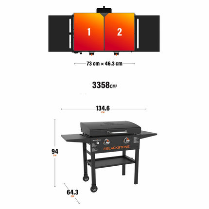 Blackstone 28" Griddle Gas Barbecue Griddle with Hood – view 2