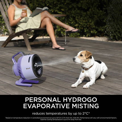 Shark FA050UKLV FlexBreeze HydroGo Misting Fan in Lilac – view 5
