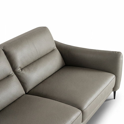 Nicoletti Jupiter Grey Leather 2 Seater Sofa – view 4