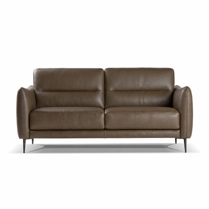 Nicoletti Jupiter Taupe Leather Large 2 Seater Sofa – view 3