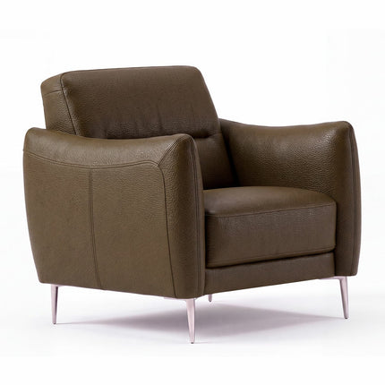 Nicoletti Jupiter Taupe Leather Armchair – view 3