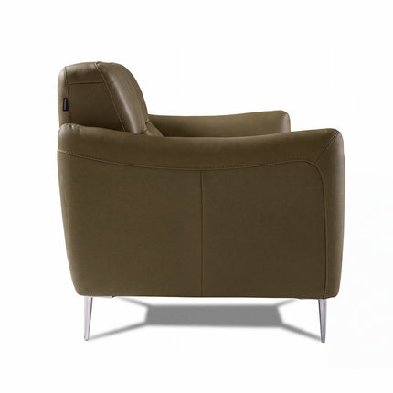 Nicoletti Jupiter Taupe Leather Armchair – view 4