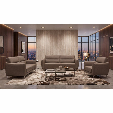 Nicoletti Jupiter Taupe Leather Armchair – view 6