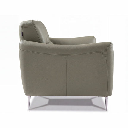 Nicoletti Jupiter Grey Leather Armchair – view 4