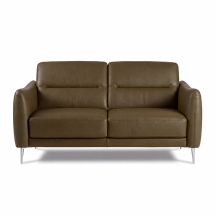 Nicoletti Jupiter Taupe Leather 2 Seater Sofa – view 3