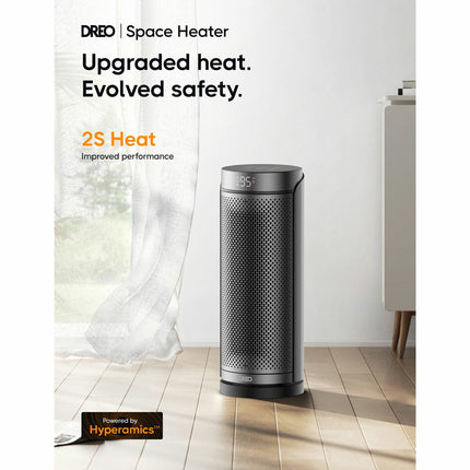 DREO DR-HSH003 Solaris Plus Ceramic Heater in Silver – view 2