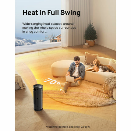 DREO DR-HSH003 Solaris Plus Ceramic Heater in Silver – view 6