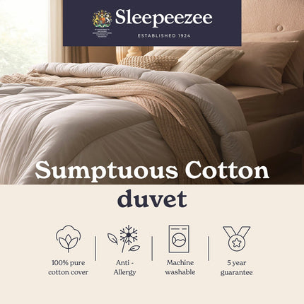 Sleepeezee Sumptuous Cotton 10.5 Tog Duvet In 4 Sizes – view 7