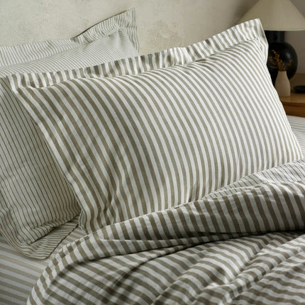 Yard Hebden 100% Cotton Mole Stripe Duvet Cover Set in 4 Sizes – view 4