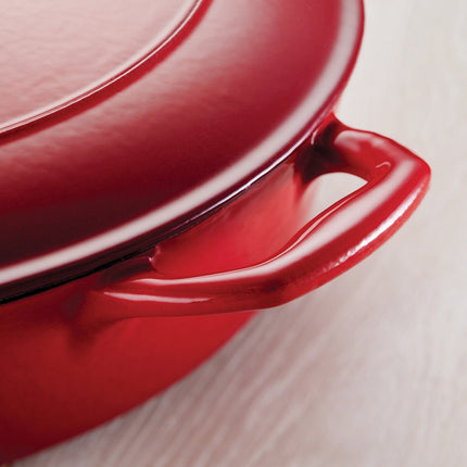 Tramontina Enamel Cast Iron Shallow Casserole Dish, 30cm / 3.8L in 2 Colours – view 5