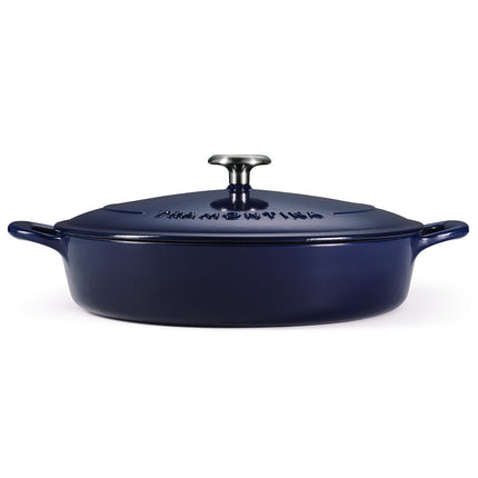 Tramontina Enamel Cast Iron Shallow Casserole Dish, 30cm / 3.8L in 2 Colours – view 2