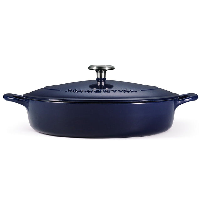 Tramontina Enamel Cast Iron Shallow Casserole Dish, 30cm / 3.8L in 2 Colours – view 2