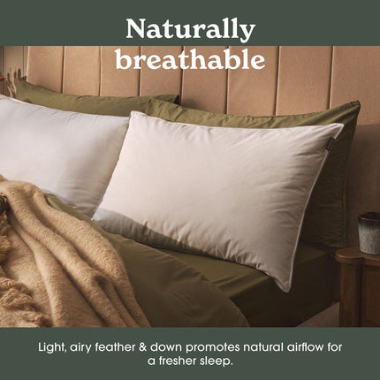 Sleepeezee Natural Comfort Feather & Down Pillow, 48 x 74 cm – view 5