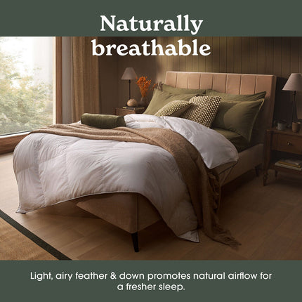 Sleepeezee Natural Feather and Down 10.5 Tog Duvet In 3 Sizes – view 4