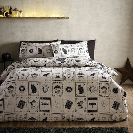 Catherine Lansfield Black Enchanted Witchcraft Duvet Cover Set In 3 Sizes – view 2