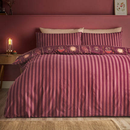 Catherine Lansfield Plum Enchanted Witchcraft Duvet Cover Set In 3 Sizes – view 2