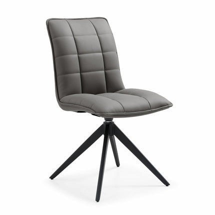 Indus Valley Skylar Grey Faux Leather Dining Chair, 2 Pack – view 4