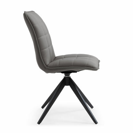 Indus Valley Skylar Grey Faux Leather Dining Chair, 2 Pack – view 6
