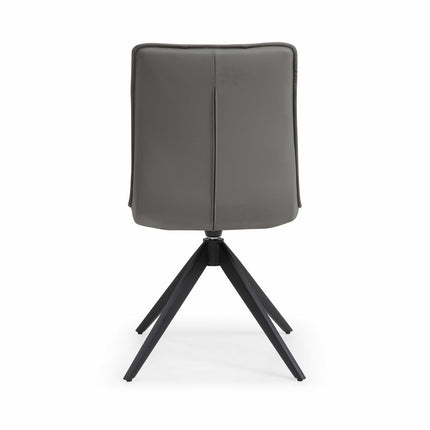 Indus Valley Skylar Grey Faux Leather Dining Chair, 2 Pack – view 7