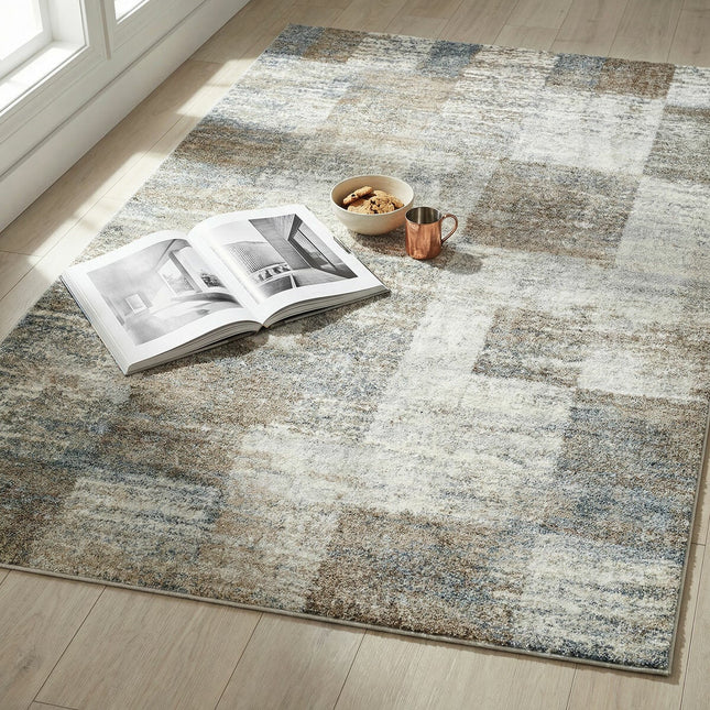 Livabliss Avellino Grey Check Rug, In 2 Sizes – view 2
