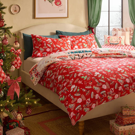 Cath Kidston Christmas Nutcracker Scene Reversible Duvet Cover Set In 4 Sizes – view 3