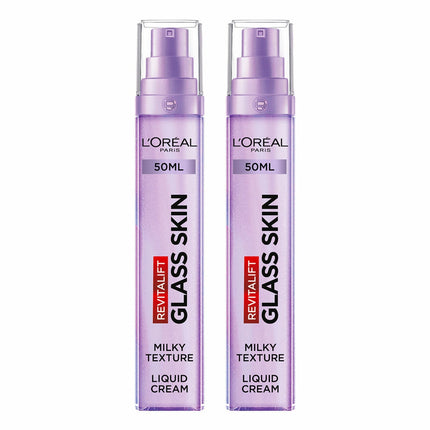 L'Oreal Revitalift Glass Skin Liquid Cream, 2 x 50ml