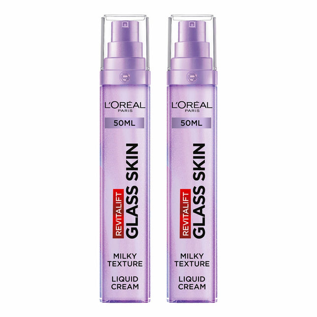 L'Oreal Revitalift Glass Skin Liquid Cream, 2 x 50ml