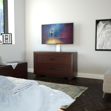 AVF Kelso Against the Wall TV Stand for TV's up to 80" in White – view 6