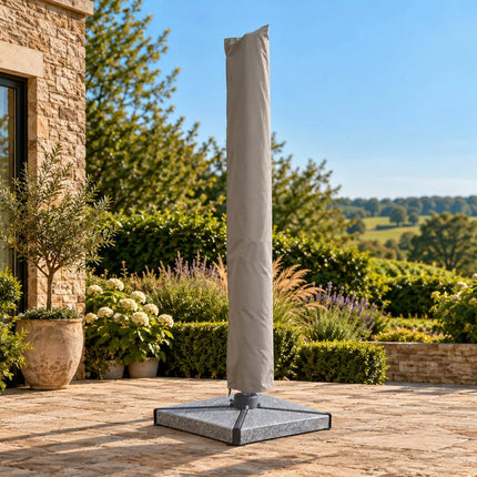 Bramblecrest Chicester Cantilever Umbrella with Base