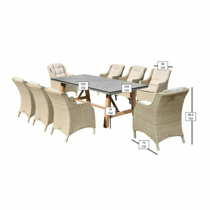Bramblecrest Woodchester 9 Piece Dining Set