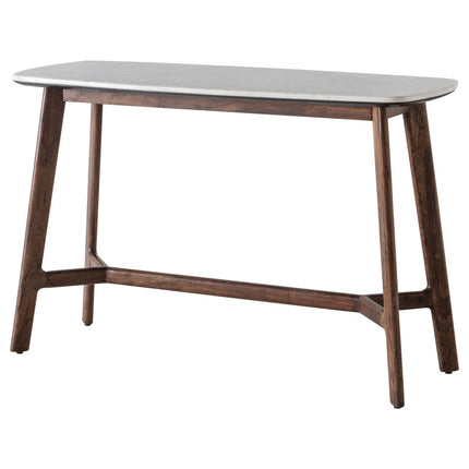 Gallery Barcelona White Marble Top Console Table – view 4