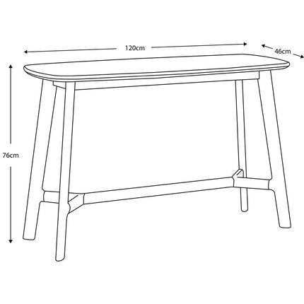 Gallery Barcelona White Marble Top Console Table – view 2
