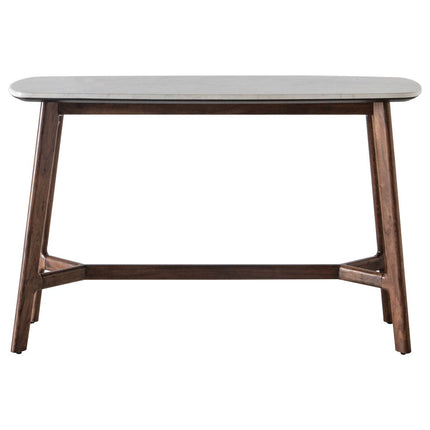 Gallery Barcelona White Marble Top Console Table – view 5