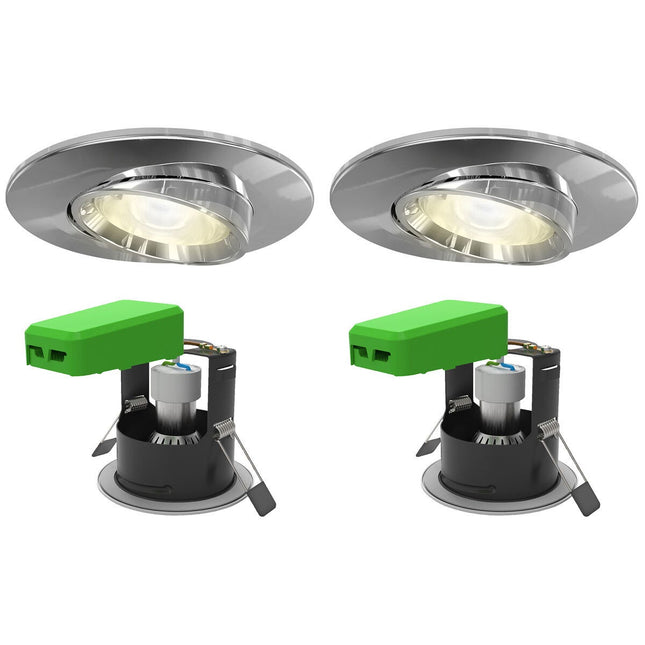 4lite WiZ Connected LED IP20 Fire Rated Adjustable Downlight, Pack of 2, available in 3 Colours – view 2