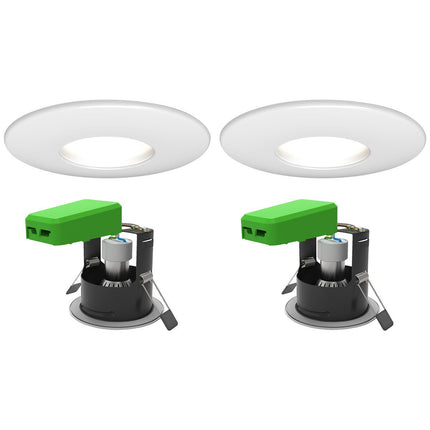 4lite WiZ Connected LED IP65 Fire Rated Downlight, Pack of 2, available in 3 Colours – view 2