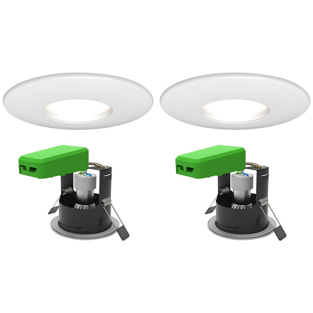 4lite WiZ Connected LED IP65 Fire Rated Downlight, Pack of 2, available in 3 Colours – view 2